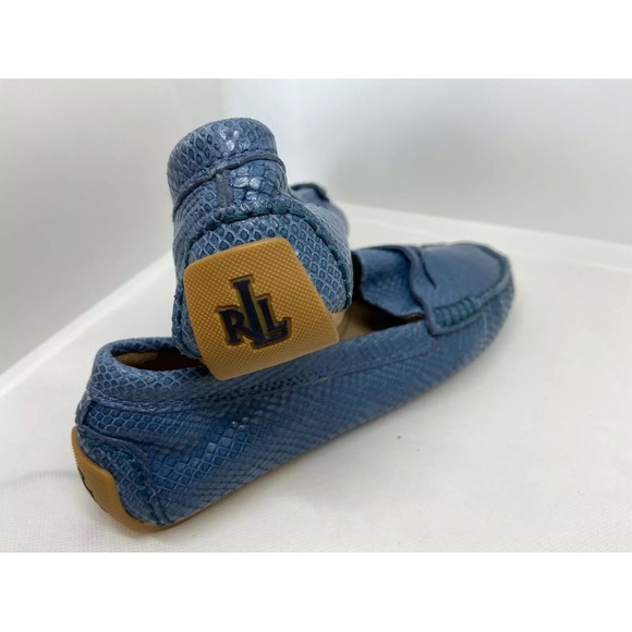 New Ralph Lauren glossy snake driving shoes size 6 - Picture 2 of 5